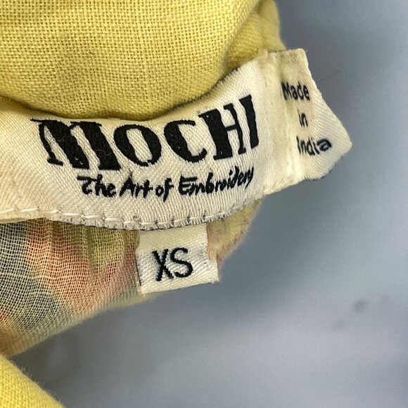 All Things MOCHI Remi Rainbow Embroidered Midi Dress 100% Linen Sleeveless XS - Picture 13 of 15